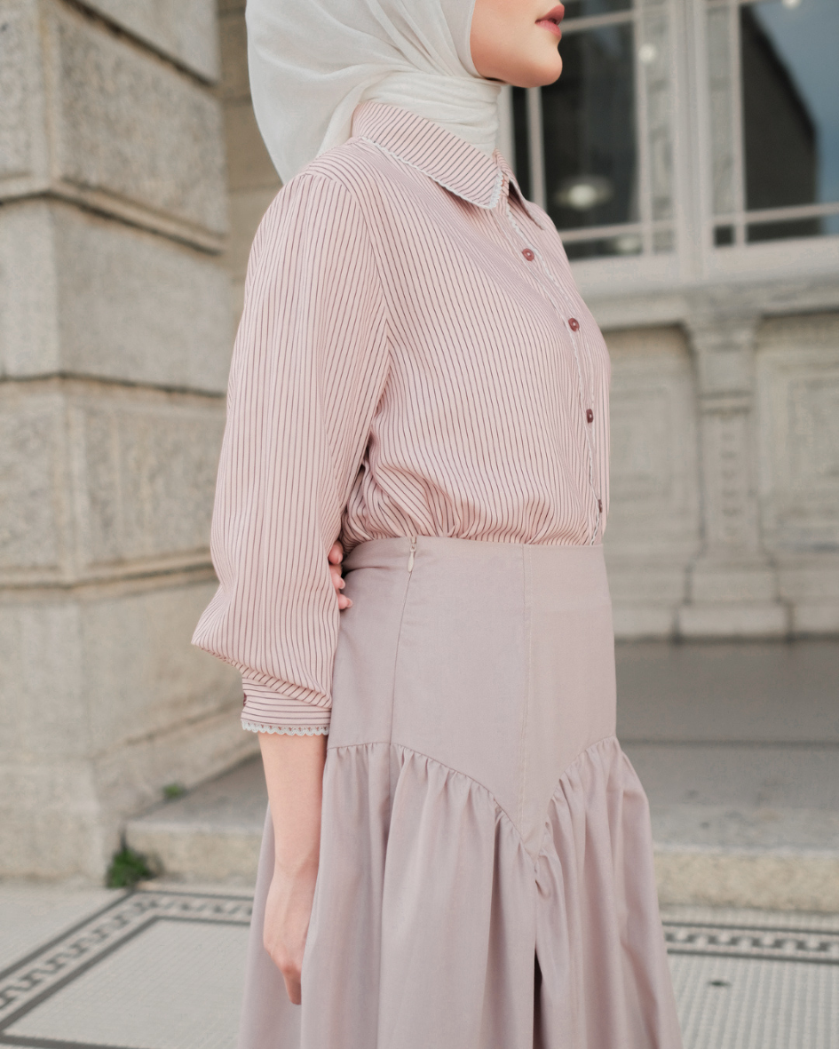 OMARA Sofia Drape Skirt | Rok Wanita – Urban Poise