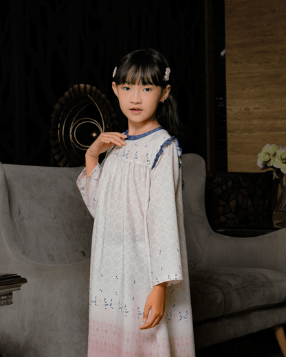 OMARA Tabitha Ruffle Kids Dress | Gaun Anak - Rona Sarimbit Series