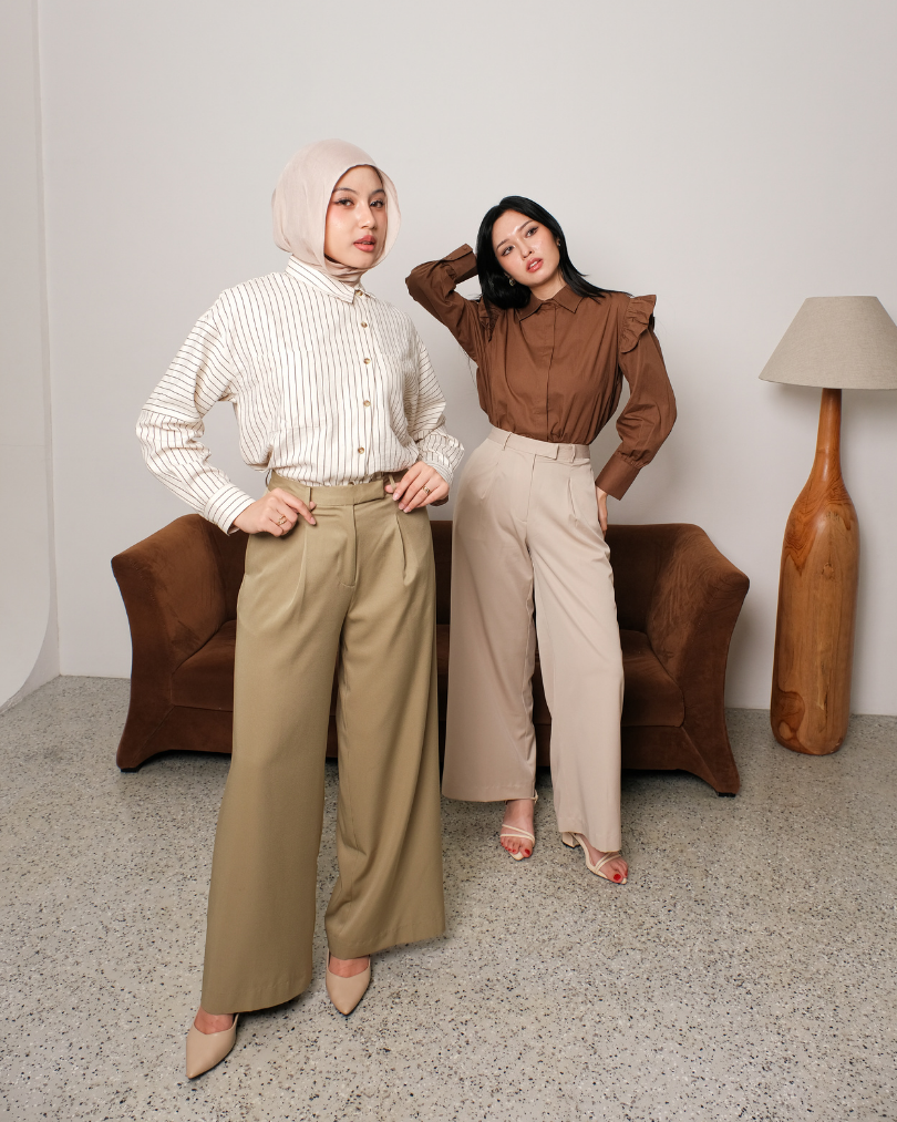 OMARA Zalea Form Pants | Celana Wanita - Easeé