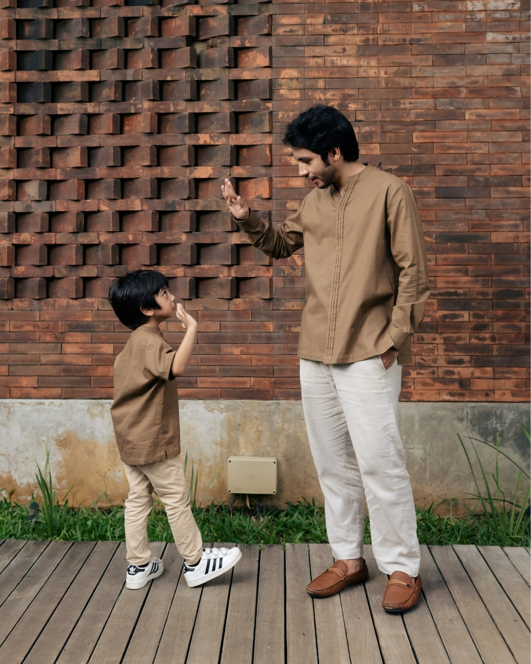 OMARA x Heidy Essam Opnaisel Kids Koko Shirt | Kemeja Koko Anak - Soft Inheritance Sarimbit Series