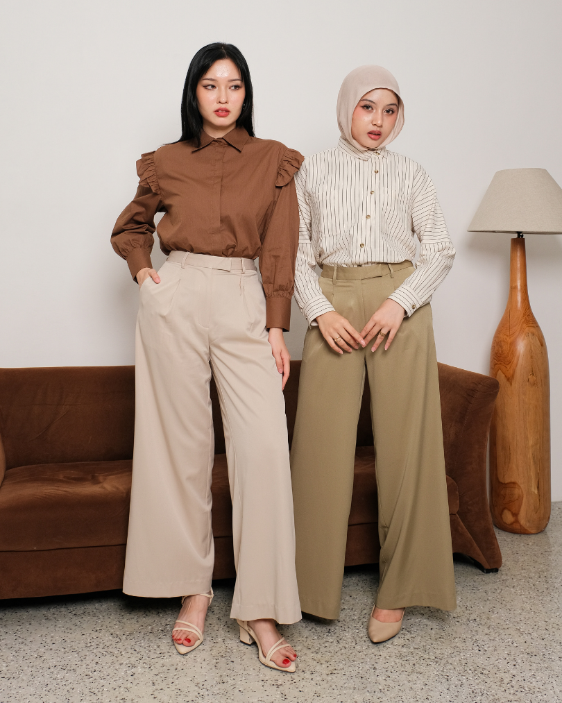 OMARA Zalea Form Pants | Celana Wanita - Easeé