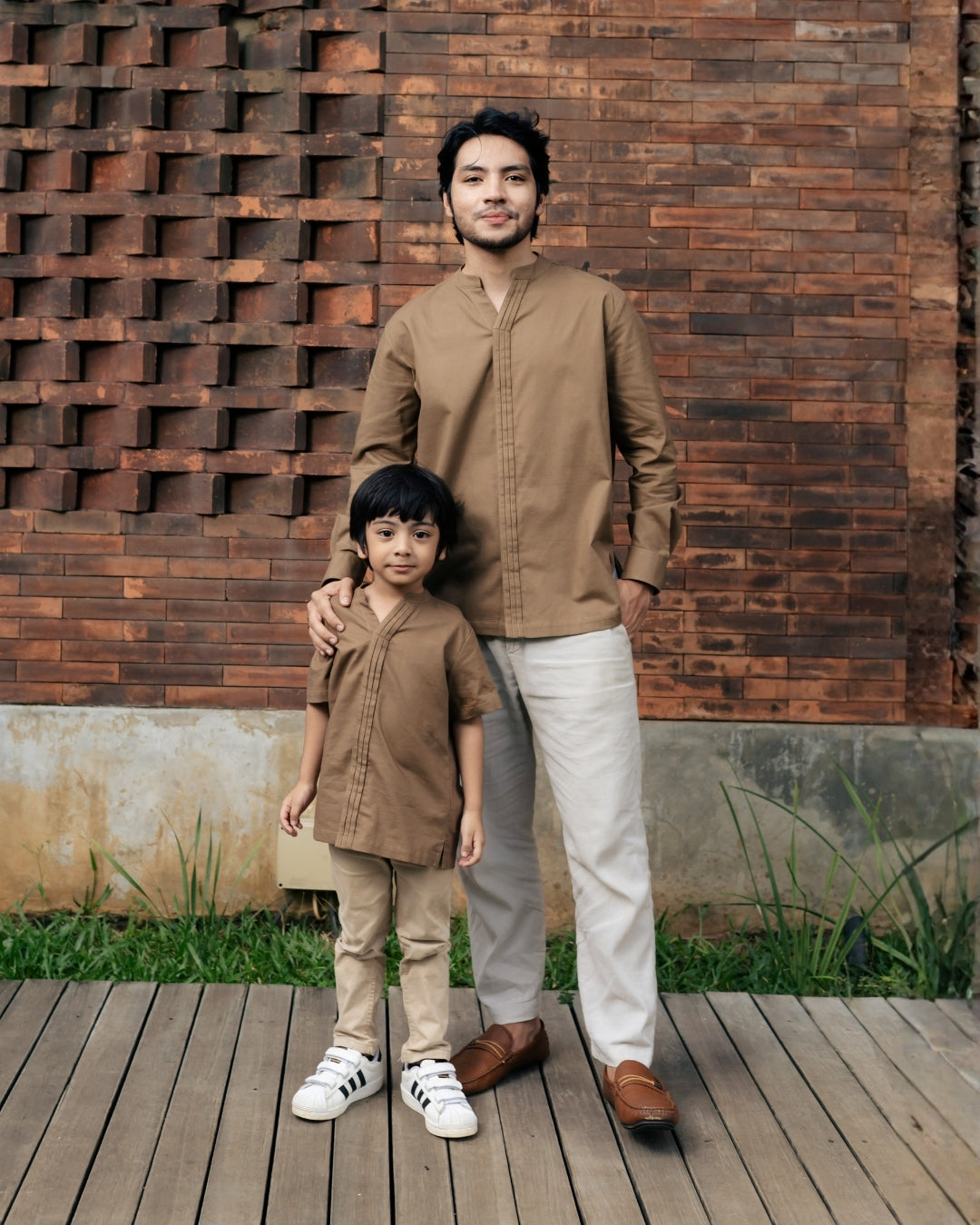 OMARA x Heidy Essam Opnaisel Kids Koko Shirt | Kemeja Koko Anak - Soft Inheritance Sarimbit Series
