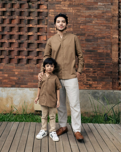 OMARA x Heidy Essam Opnaisel Kids Koko Shirt | Kemeja Koko Anak - Soft Inheritance Sarimbit Series