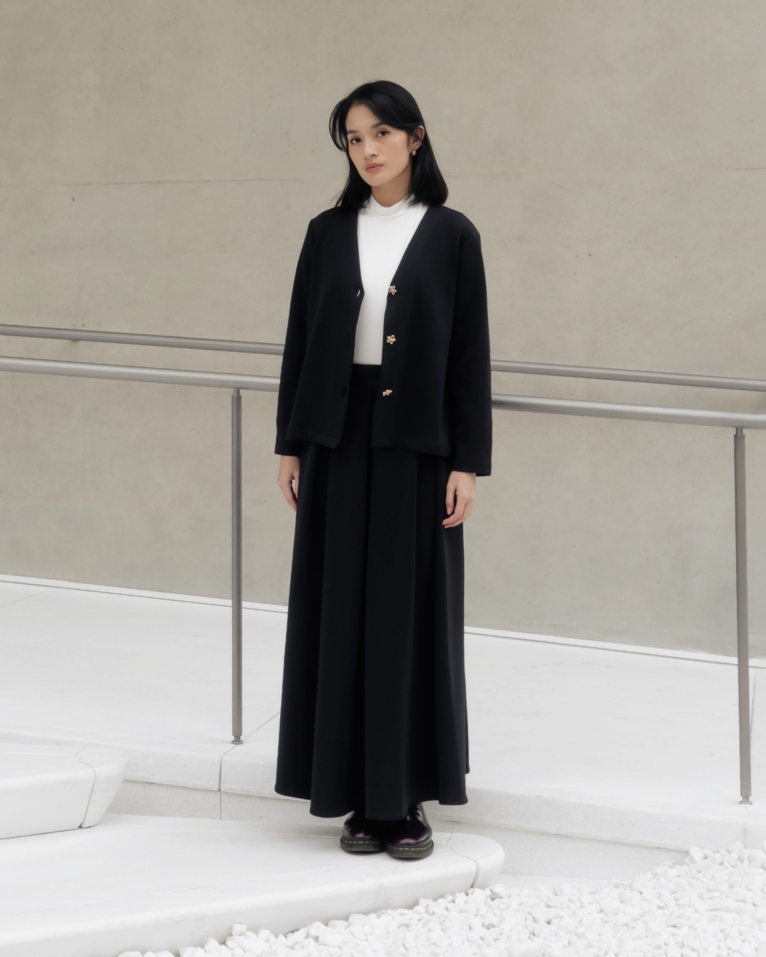 OMARA Vernita A-line Maxi Skirt | Rok Wanita - Seoul Stroll