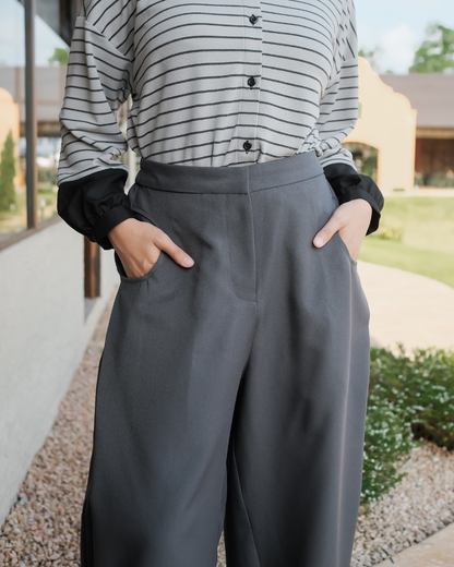 OMARA Wenna Barrel Pants | Celana Wanita - Olive Grove