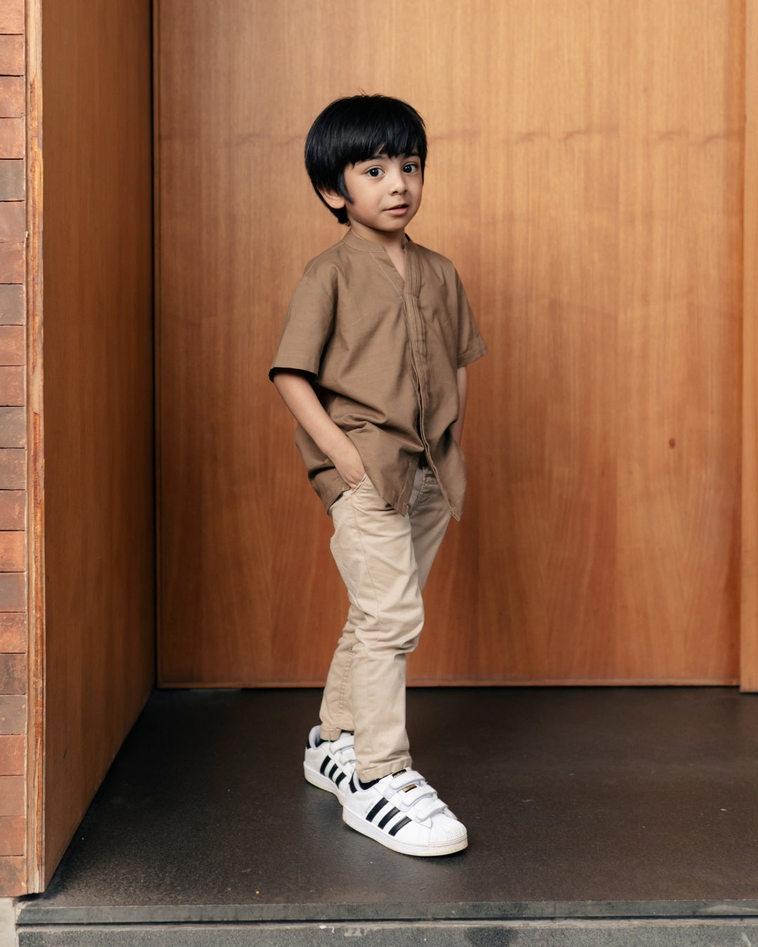 OMARA x Heidy Essam Opnaisel Kids Koko Shirt | Kemeja Koko Anak - Soft Inheritance Sarimbit Series