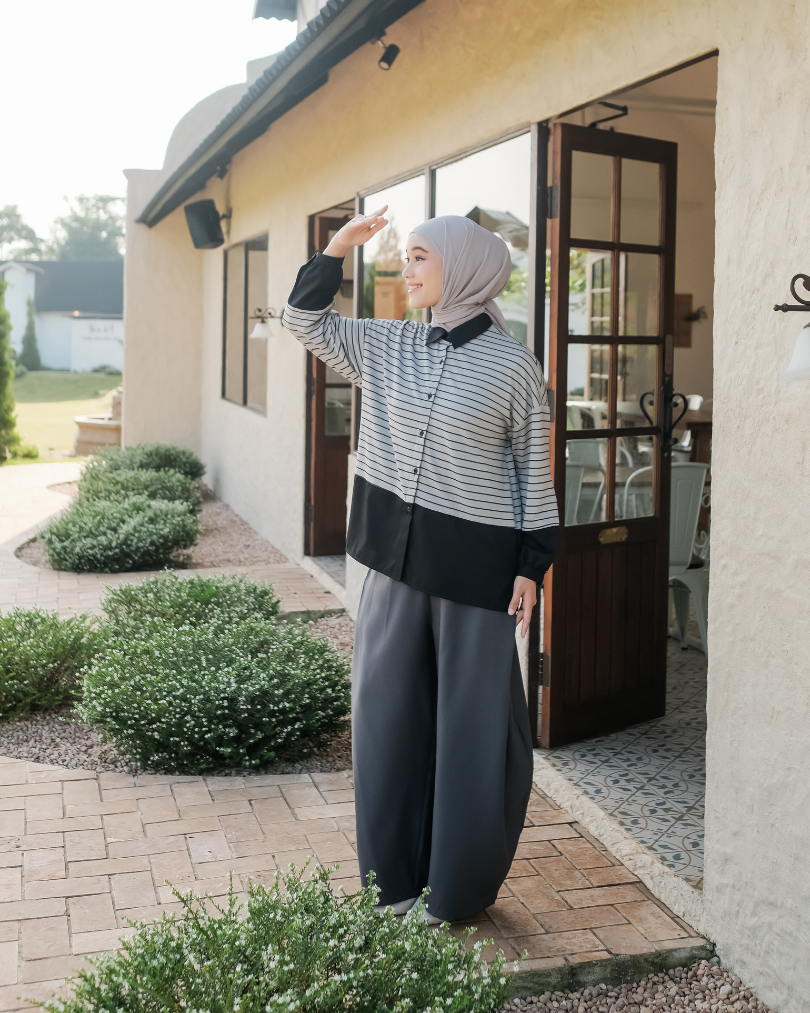 OMARA Wenna Barrel Pants | Celana Wanita - Olive Grove