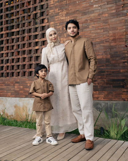 OMARA x Heidy Essam Opnaisel Kids Koko Shirt | Kemeja Koko Anak - Soft Inheritance Sarimbit Series