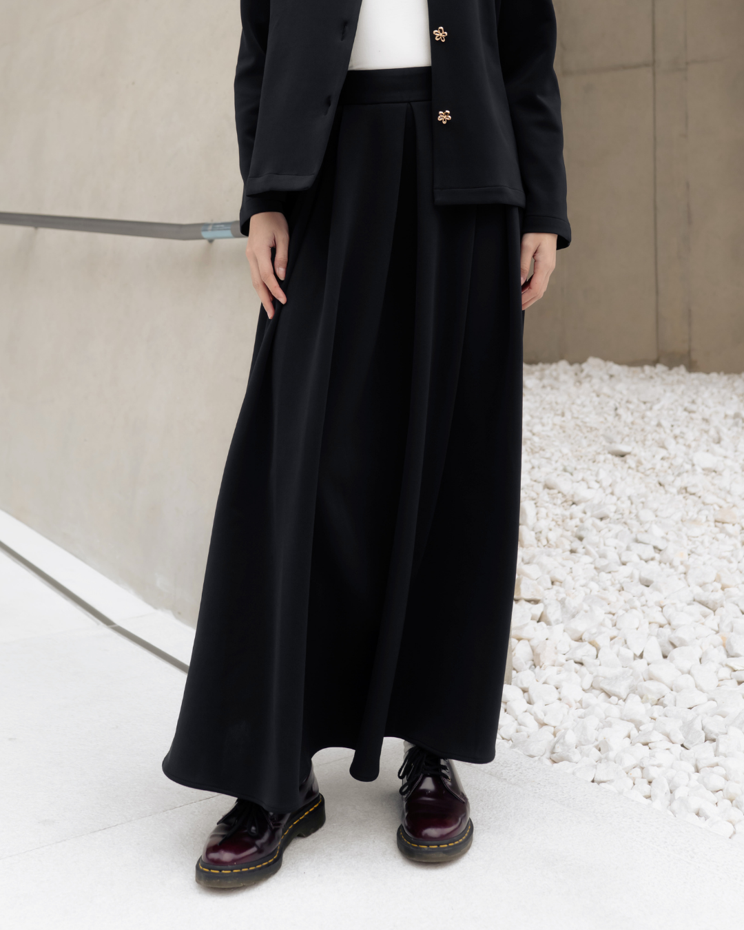 OMARA Vernita A-line Maxi Skirt | Rok Wanita - Seoul Stroll
