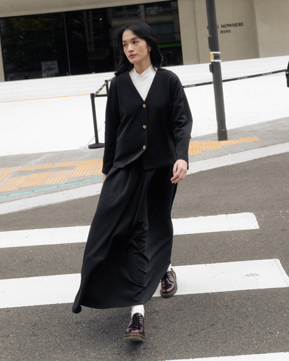 OMARA Vernita A-line Maxi Skirt | Rok Wanita - Seoul Stroll