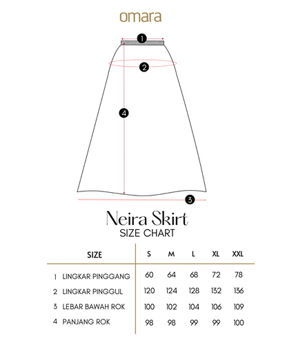 OMARA Neira Blanche Lace Skirt | Rok Wanita - Soft Reverie