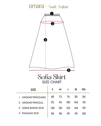 OMARA Sofia Drape Skirt | Rok Wanita – Urban Poise