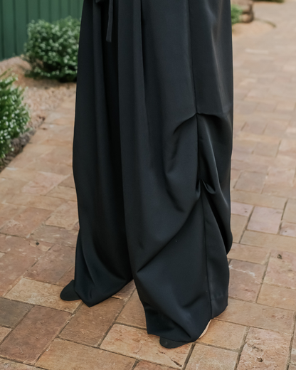 OMARA Wisteria Drawstring Baggy Pants | Celana Wanita - Olive Grove