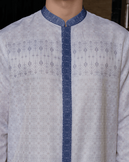 OMARA Tavian Textured Koko Shirt | Kemeja Koko Pria - Rona Sarimbit Series