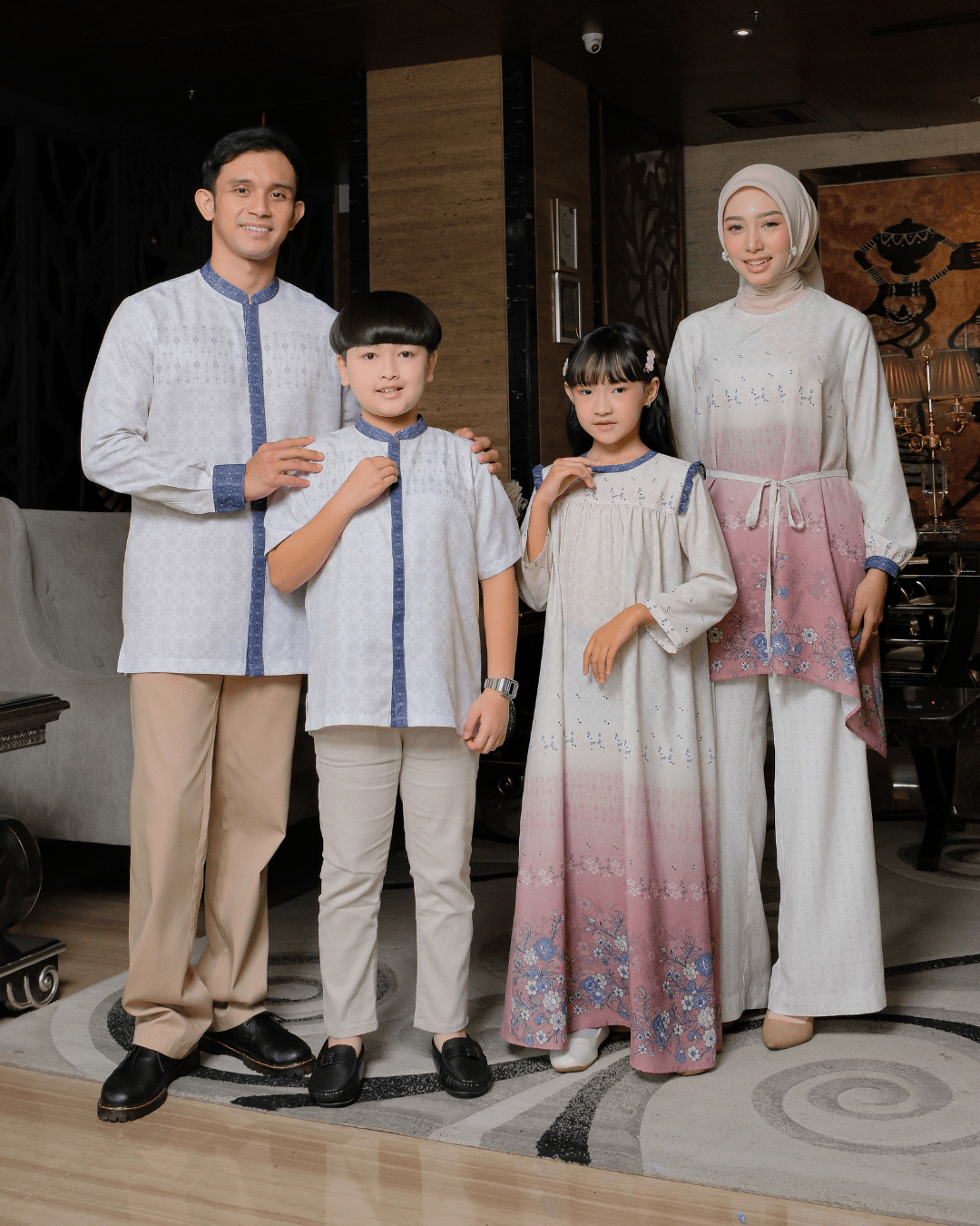 OMARA Tavian Textured Koko Shirt | Kemeja Koko Pria - Rona Sarimbit Series
