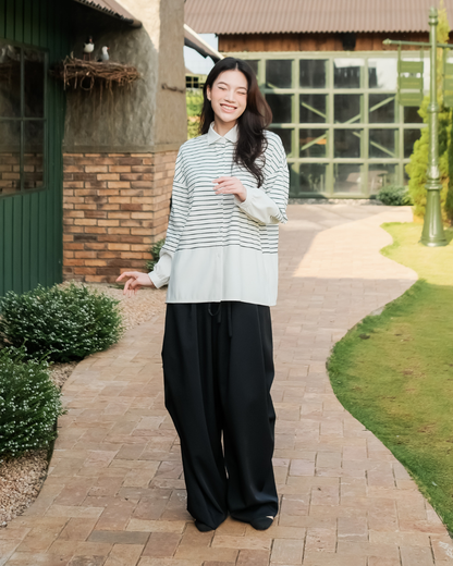 OMARA Wisteria Drawstring Baggy Pants | Celana Wanita - Olive Grove