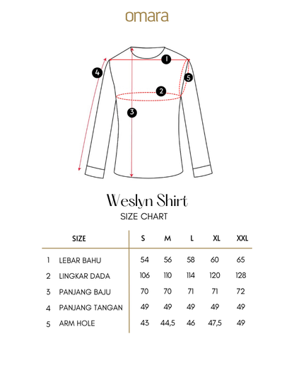 OMARA Wilonna Layered Vest Shirt | Kemeja Blouse Wanita - Olive Grove