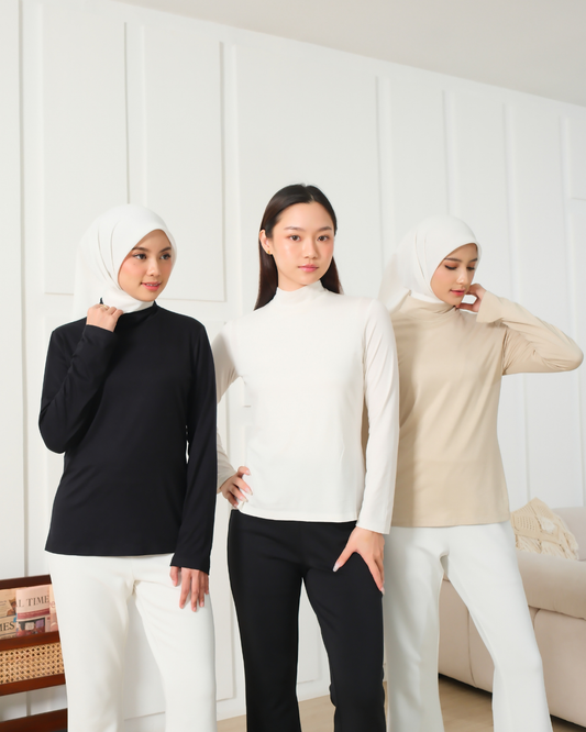 OMARA Inner Turtle Neck Long Sleeve | Manset Lengan Panjang - Basic Collection