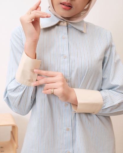 OMARA Zoila Double Collar Shirt | Kemeja Wanita - Easeé