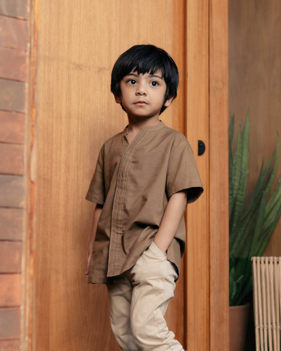 OMARA x Heidy Essam Opnaisel Kids Koko Shirt | Kemeja Koko Anak - Soft Inheritance Sarimbit Series
