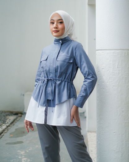 Belvia Two Tone Blouse