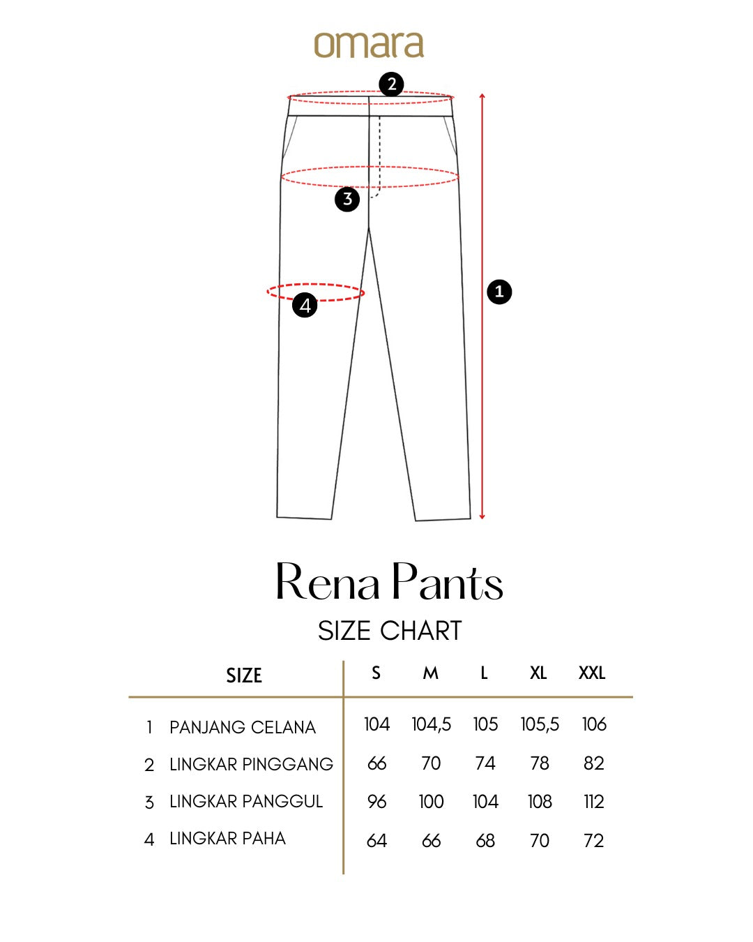 OMARA Rena Knit Straight Pants | Celana Wanita - The Daily Tales