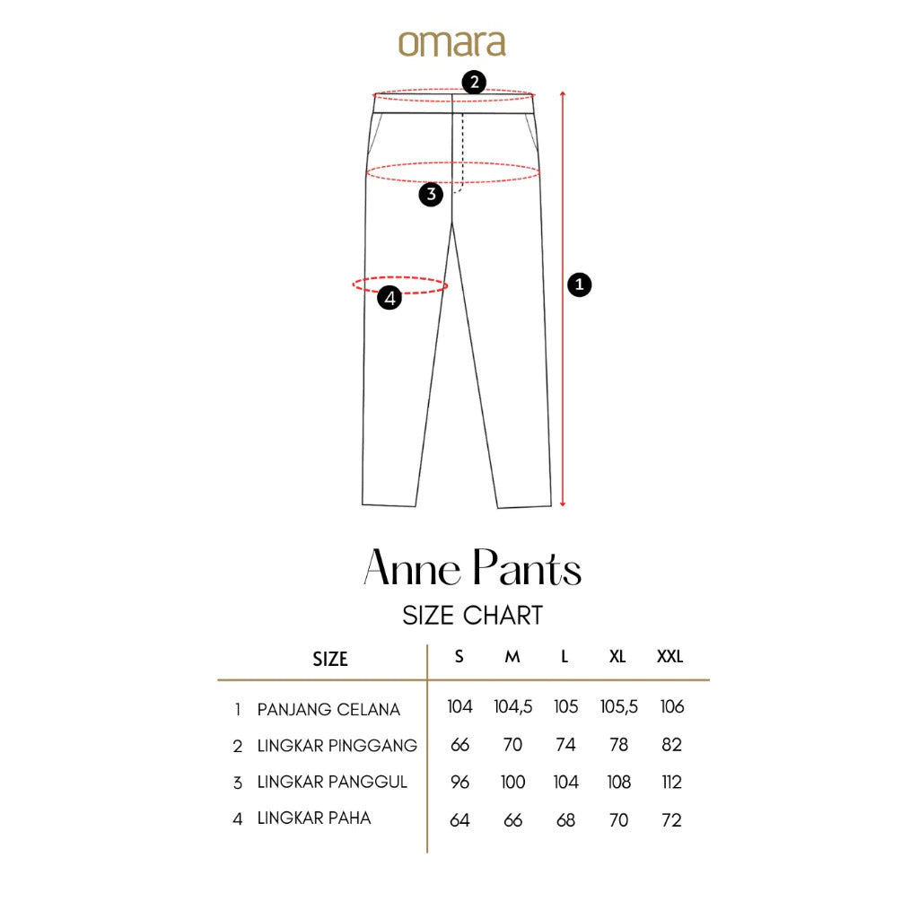 OMARA Anne Scuba Pants Milo | Celana Wanita