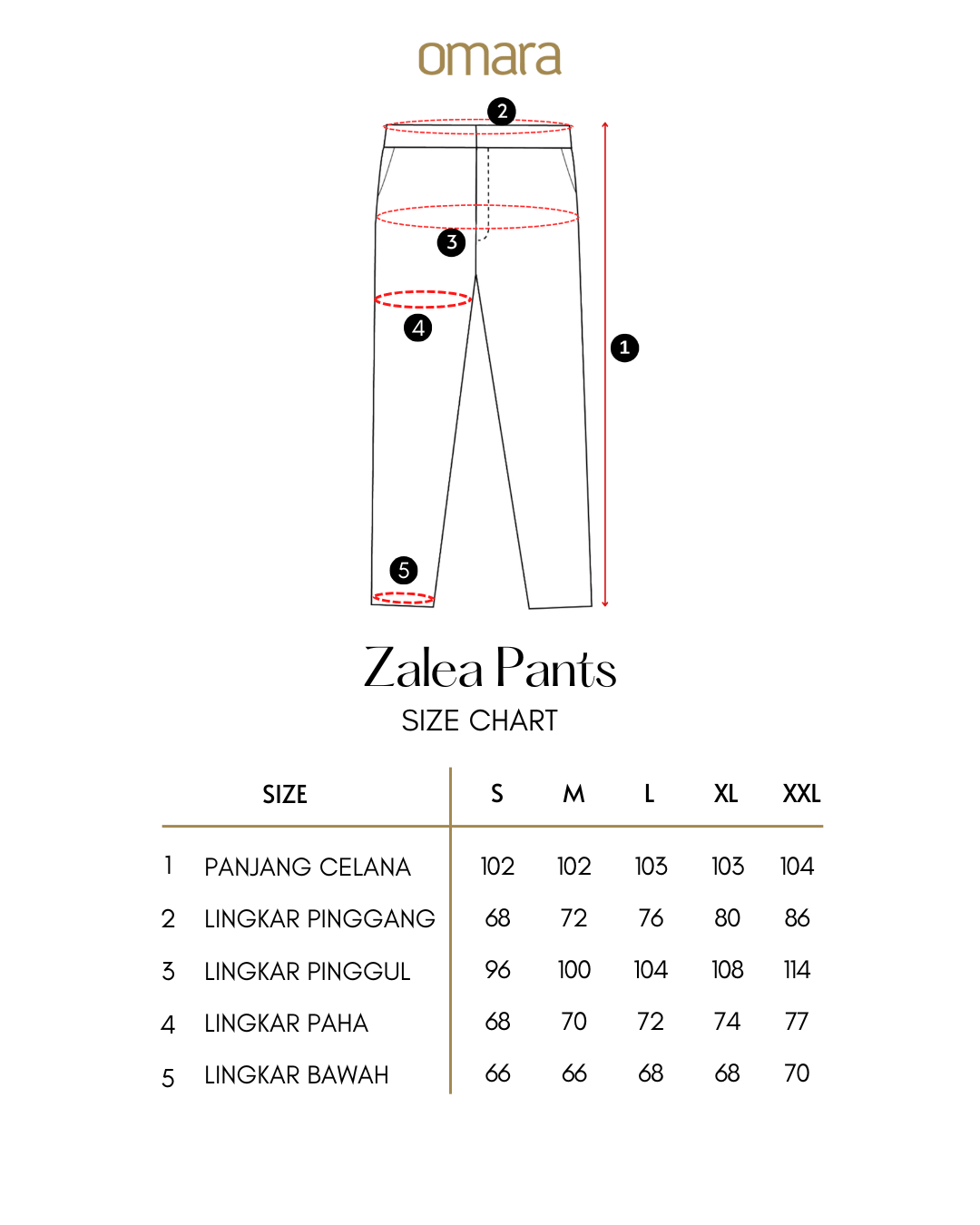 OMARA Zalea Form Pants | Celana Wanita - Easeé
