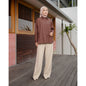 OMARA Fontana Oversized Gold Button Shirt | Kemeja Blouse Wanita
