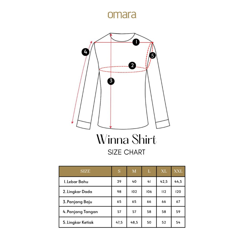 OMARA Winna Pleated Two-Tone Shirt | Kemeja Blouse Wanita - Olive Grove
