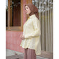 OMARA Fontana Oversized Gold Button Shirt | Kemeja Blouse Wanita